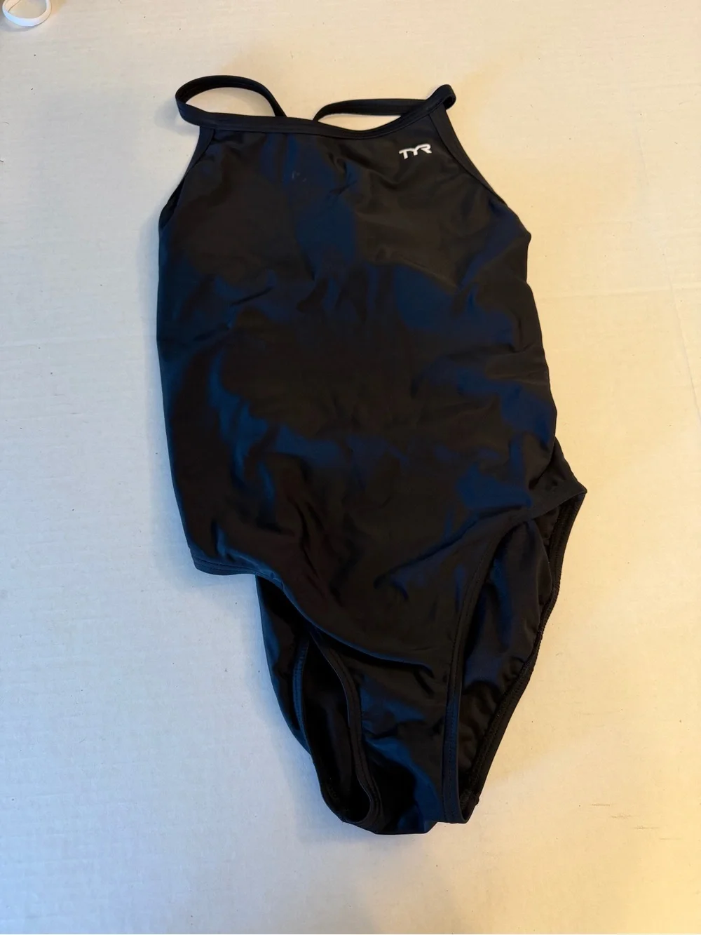 TYR Black One-Piece Swimwear training athletic size Medium